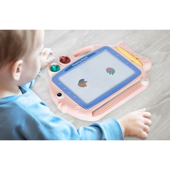 Dětská kreslící tabulka Růžová rybka