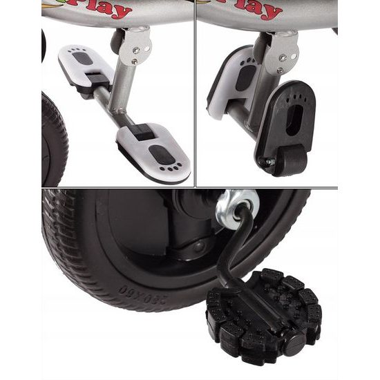 Dětská tříkolka 3v1 s otočným sedadlem S360 růžová