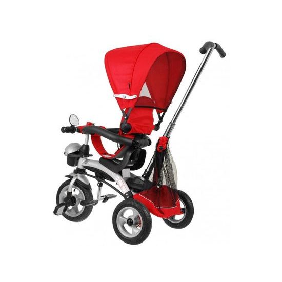 Majlo Toys dětská tříkolka 3v1 Sportrike AIR s nafukovacími koly červená