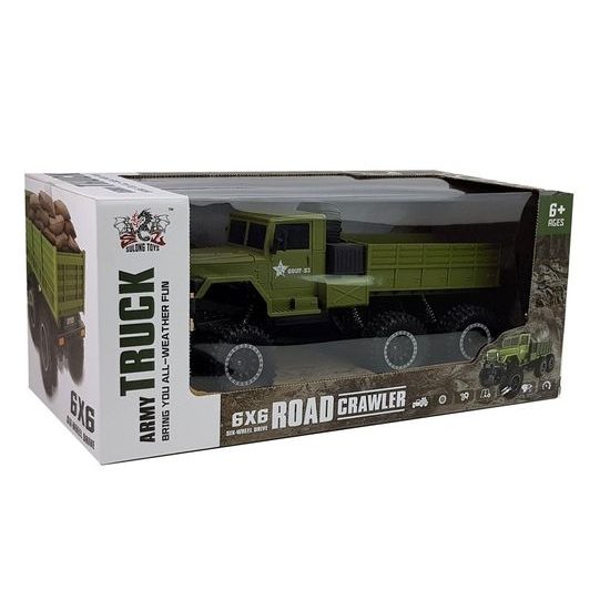 Nákladní auto 6x6 na dálkové ovládání Army Truck zelené 1:12