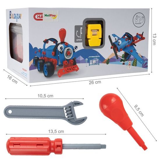 Konštrukčná stavebnica 6v1 Build Play 142 dielikov