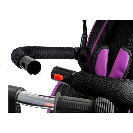 Majlo Toys multifunkční tříkolka s nafukovacími koly PRO500 fialová