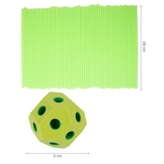 Svítící kreativní stavebnice ze slámek Creative Forts 86 dílků