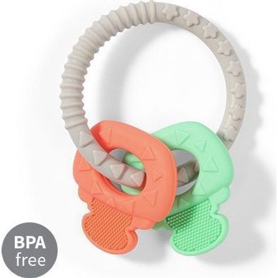 Dětské kousátko zeleno/oranžové