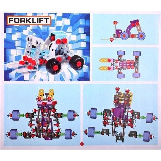 Konstrukční stavebnice s vrtačkou na baterie Junior Blocks 280 dílků