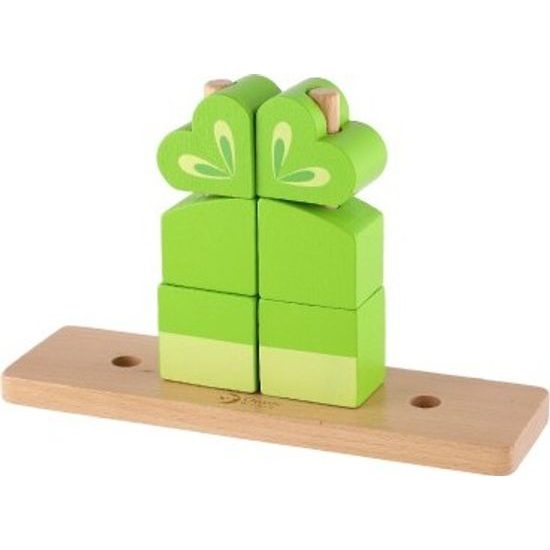 Dřevěná skládanka Žába 17ks