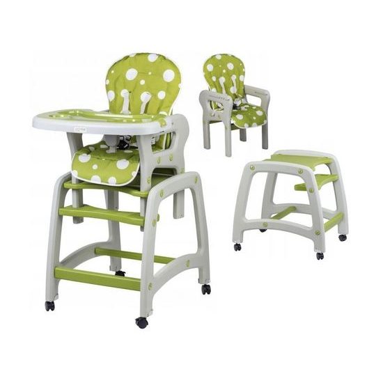 Ecotoys jídelní židlička 3v1 Green