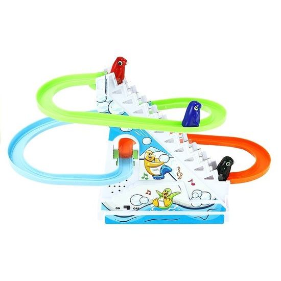 Dětská hra na baterie tučnáci na tobogánu Funny Penquin