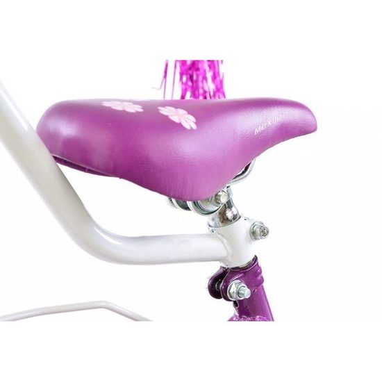 Mexller dětské kolo Village 16" s vodící tyčí fialové