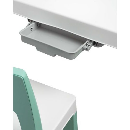 Dětský stůl Monti + 2 židle zelený