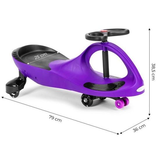 Ecotoys gravitační odrážedlo se svítícími koly Spinner - fialové