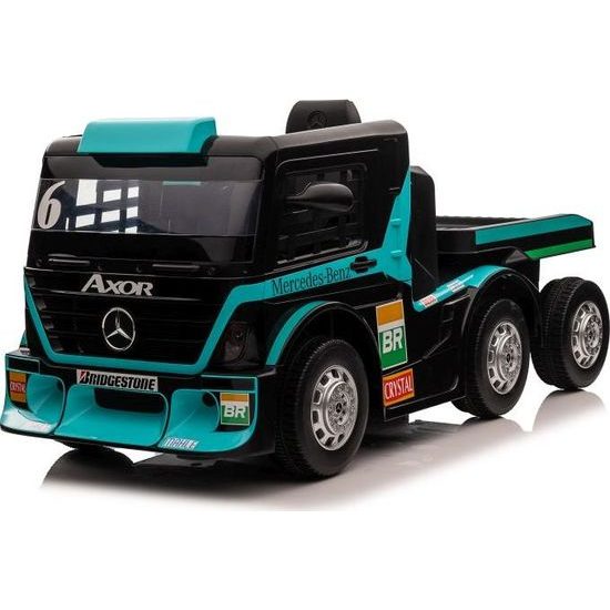 Elektrické auto Mercedes XMX622B modré LCD - návěs