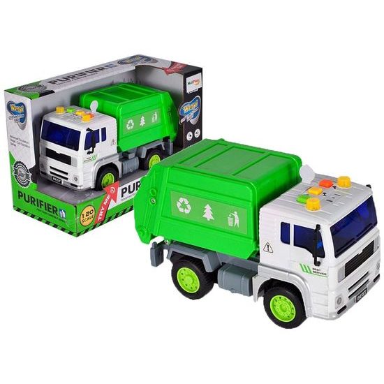 Popelářské auto se světly a zvuky City Service 1:20