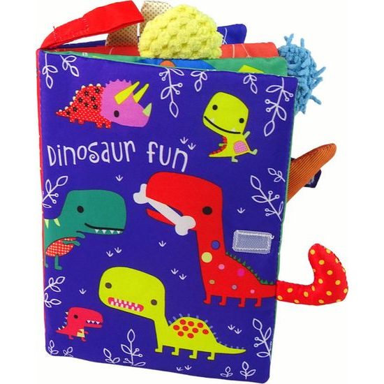 Látková kniha pro nejmenší barevná - Dinosaurus