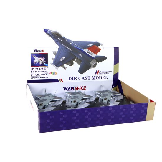 Model stíhačky černý nebo šedý