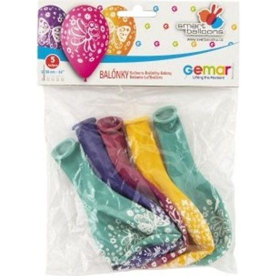 Balonek/Balonky nafukovací motýl 5ks