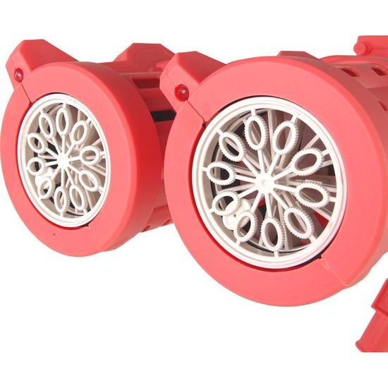 Pistol pro výrobu bublin- růžová se stojanem