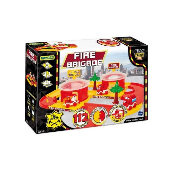 Wader Kid Cars 3D Policie s dráhou 3,8 m