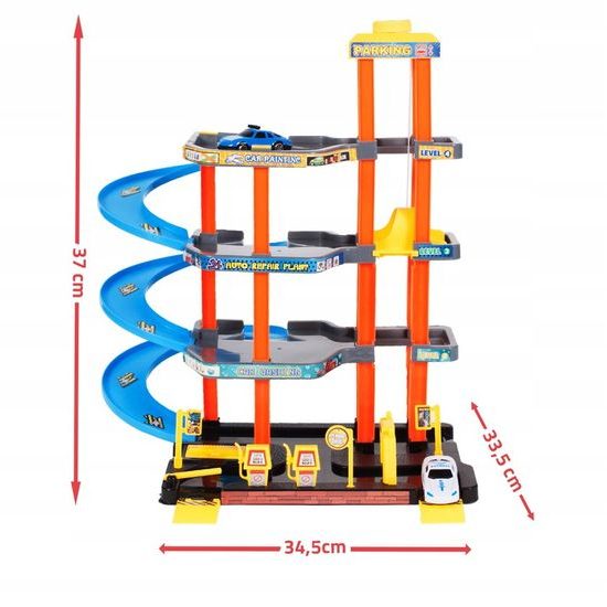 Parkovací garáž s výtahem a 2 autíčky Garage Playset