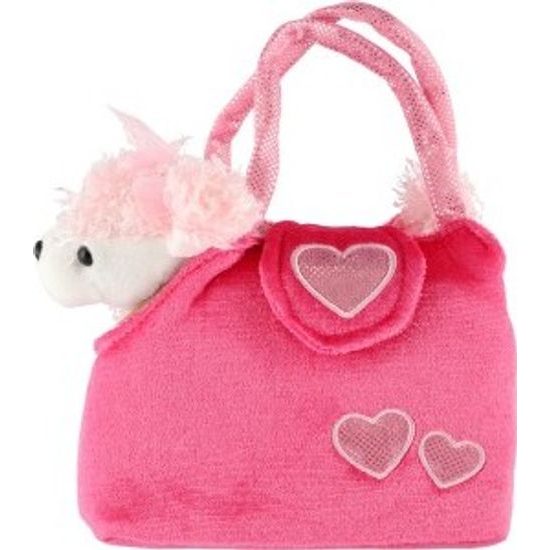 Pejsek v růžové kabelce