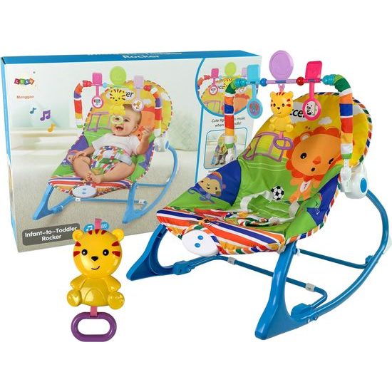 Dětské vibrační houpátko Seat 2v1 Tygr Blue