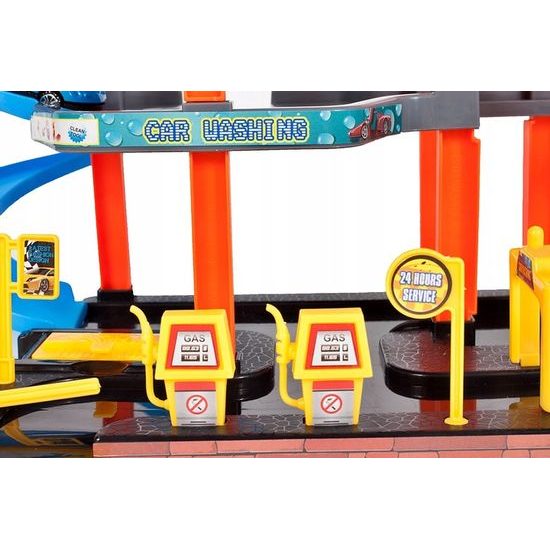 Parkovací garáž s výtahem a 2 autíčky Garage Playset