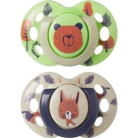 Tommee Tippee Šidítko C2N silikon Fun 2ks 6-18m