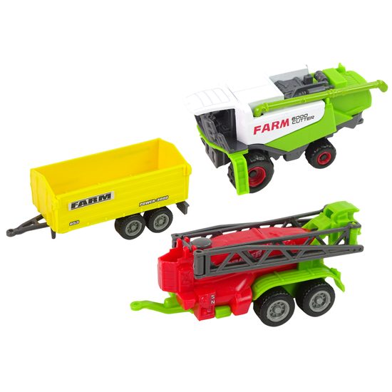 Souprava 2 traktorů a kombajnu s příslušenstvím Farmer Set