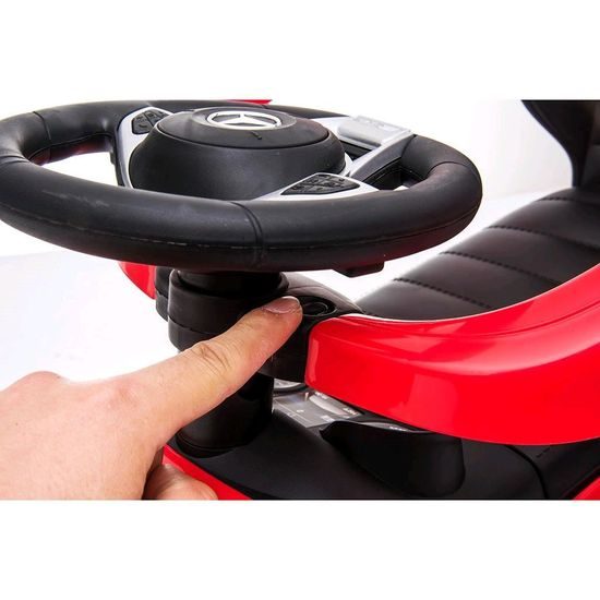 Baby Mix odrážedlo Mercedes AMG C63 s vodící tyčí 3v1 červené