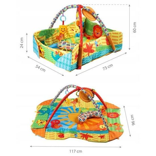 Ecotoys hrací deka 3v1 Veselý cirkus
