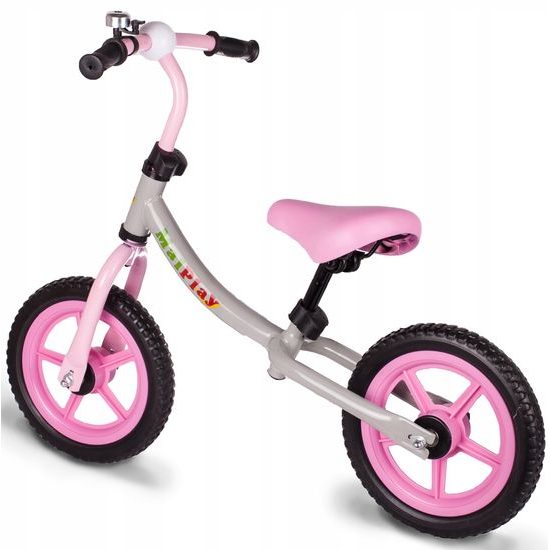 Dětské odrážedlo Nolan 12" šedo-růžové