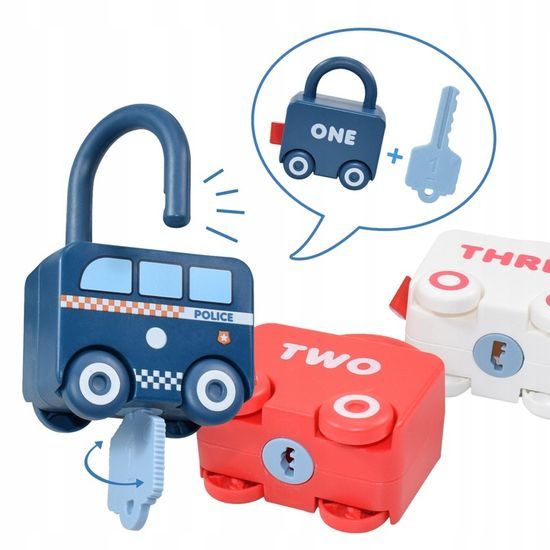 Dětská senzorická Montessori hra Najdi klíček