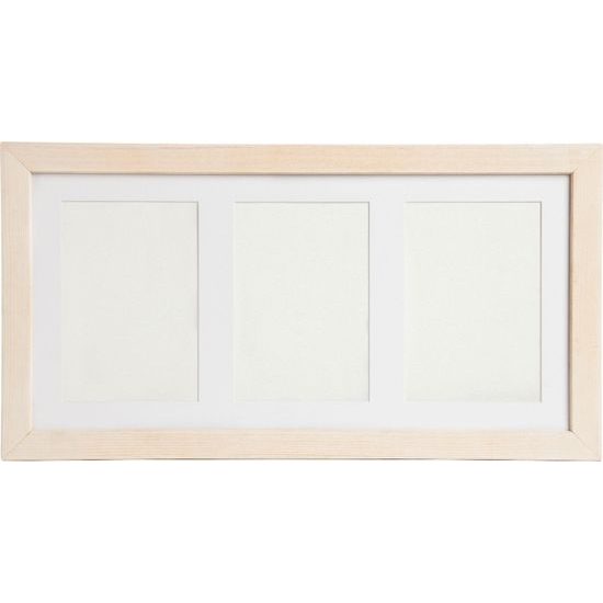 Dětská otisková sada, trojitý rám přírodní s hlínou