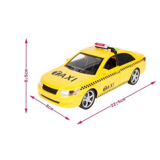 Taxikářské auto na setrvačník se zvuky City Service 1:16
