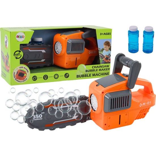 Motorová pila na výrobu mýdlových bublin