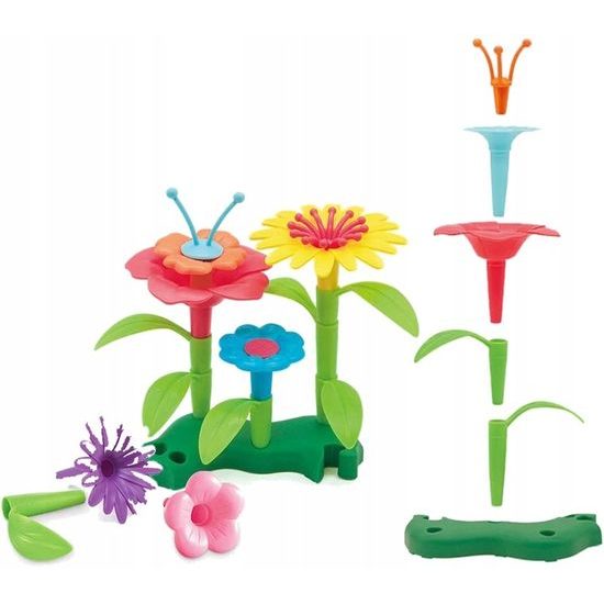 Doris dětská stavebnice zahrádka v kufříku 139 dílků