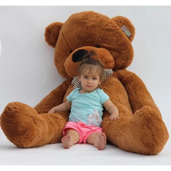 Plyšový medvěd Kvído 160 cm hnědý