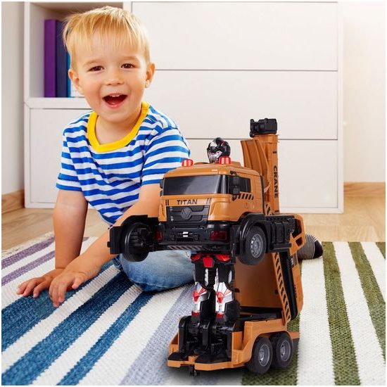 Robot transformer - jeřáb 2v1 Titan na dálkové ovládání