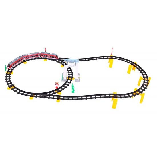 Vláčkodráha na baterie s dálkovým ovládáním Remote Train - 62 dílků