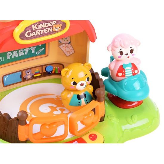 Huile Toys multifunkční domeček pro nejmenší se zvuky Jesličky