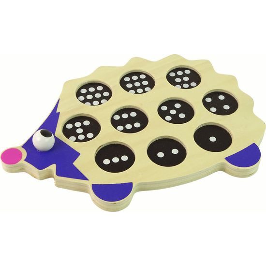 Dřevěný vzdělávací ježek