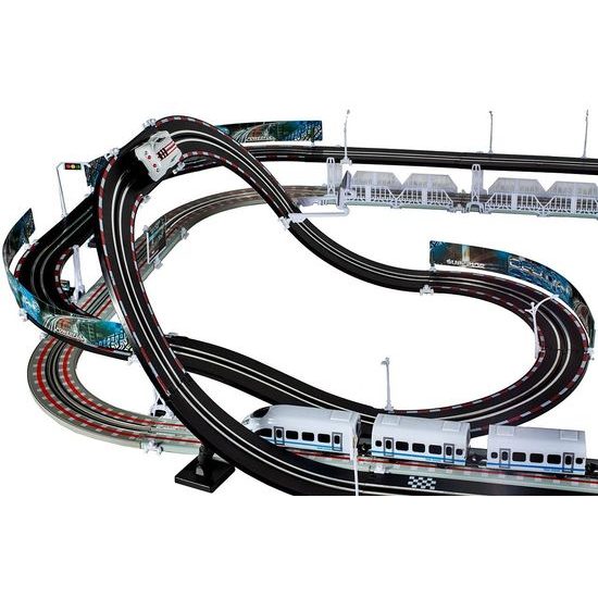 Dětská XXL vláčkodráha s autodráhou Speed Racing 600 cm