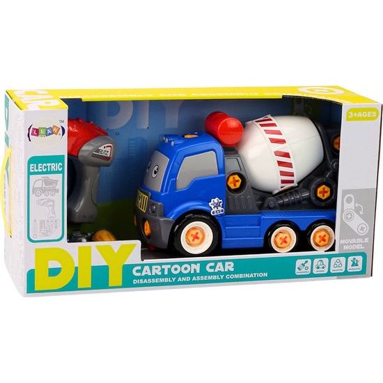 Auto domíchávač k sestavení DIY-modrý