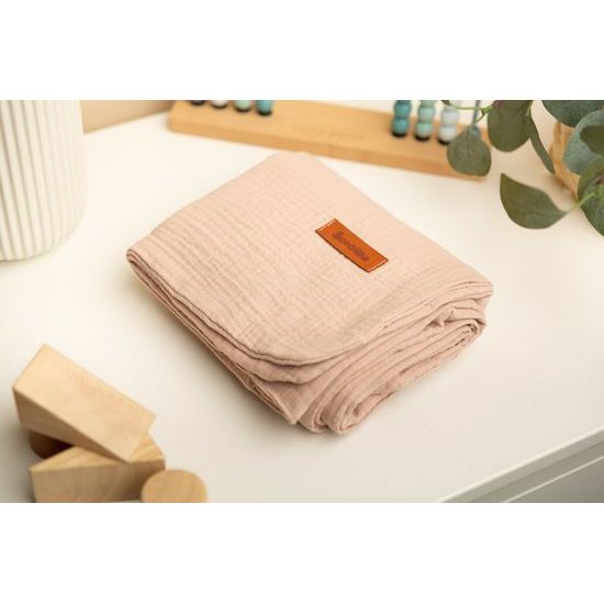 Dětská mušelinová deka Sensillo 75x100 cm - cocoa