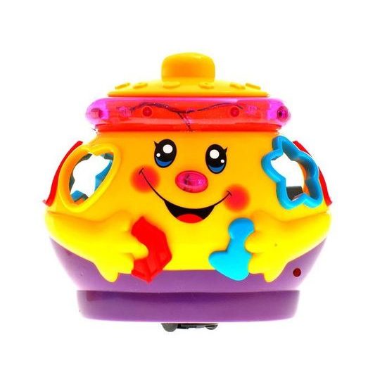 Multifunkční interaktivní kotlík s vkládačkou Funny Pot žlutý