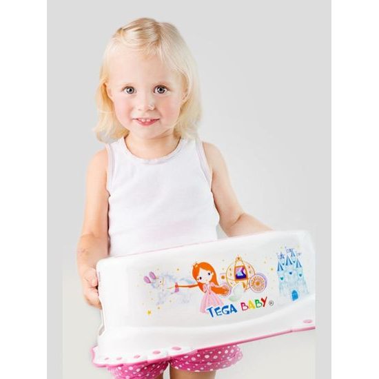 Dětské protiskluzové stupátko do koupelny růžové tlapky