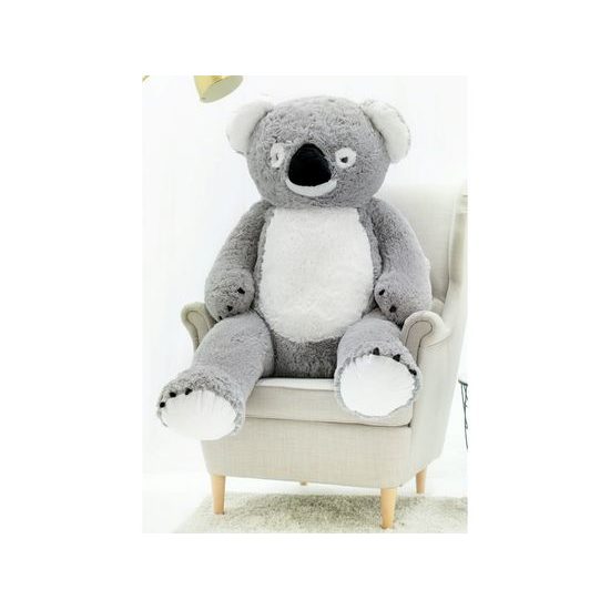 Plyšový medvěd Koala 130 cm šedá