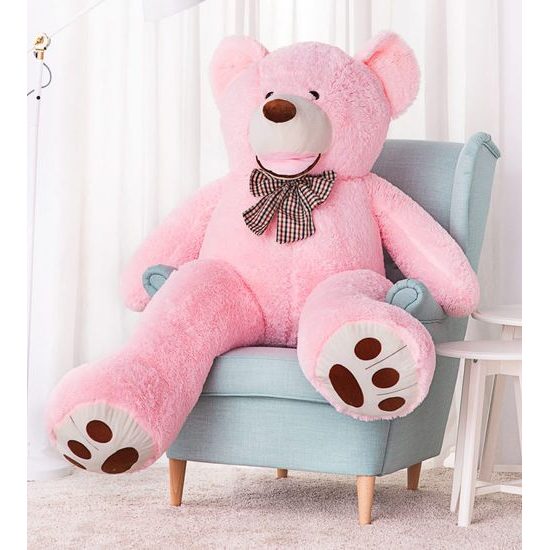 Plyšový medvěd Maty 160 cm růžový