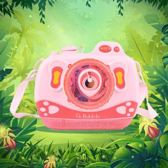 Bublifuk na baterie fotoaparát Bubble Cam růžový