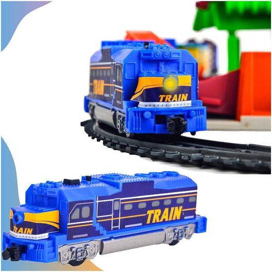 Dětská XXL vláčkodráha na baterie Power World 1067 cm